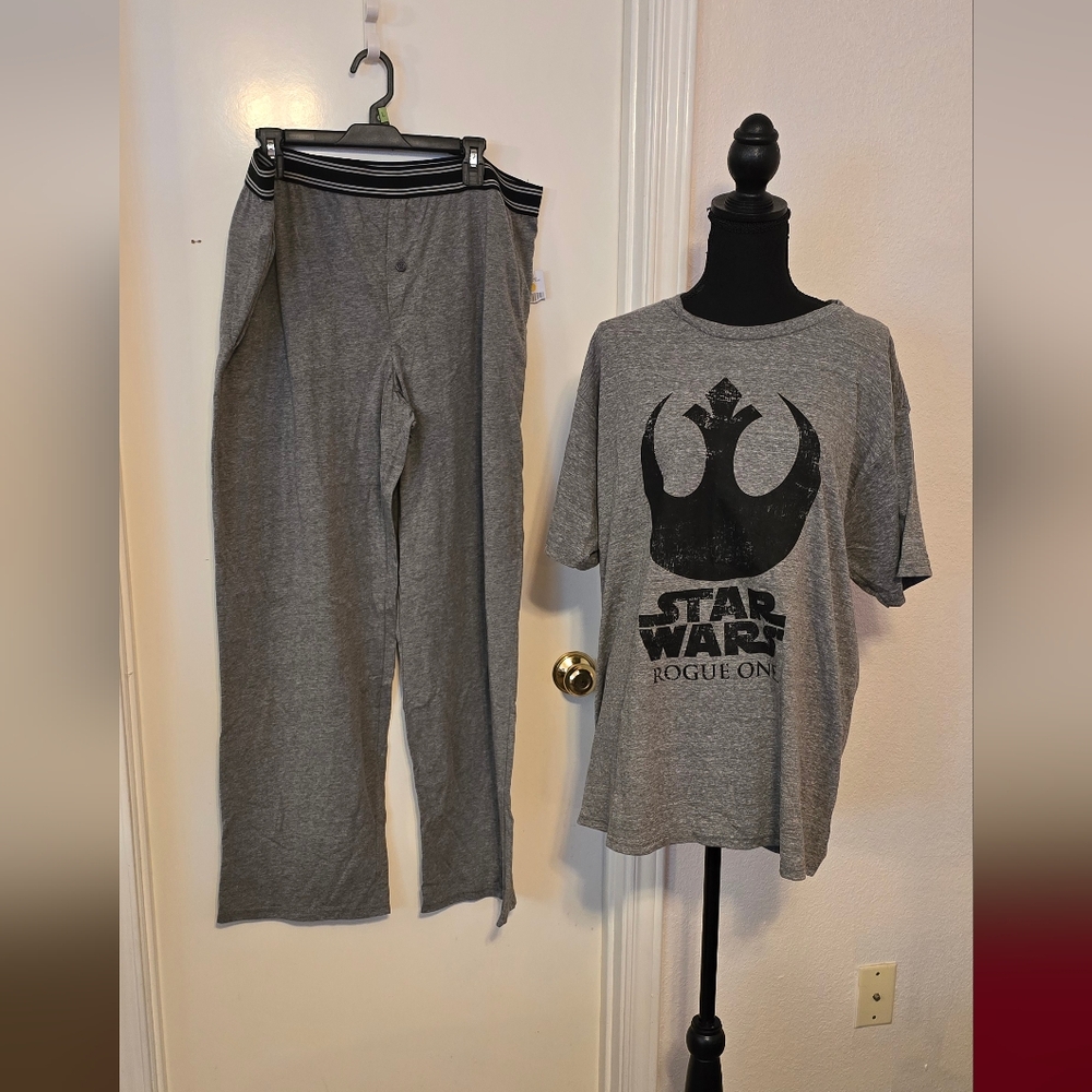 #144 Star wars men's pants and shirt set size XL